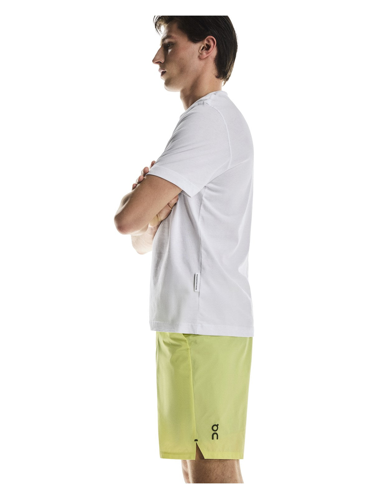 Szorty do biegania On Performance Hybrid Short żółty