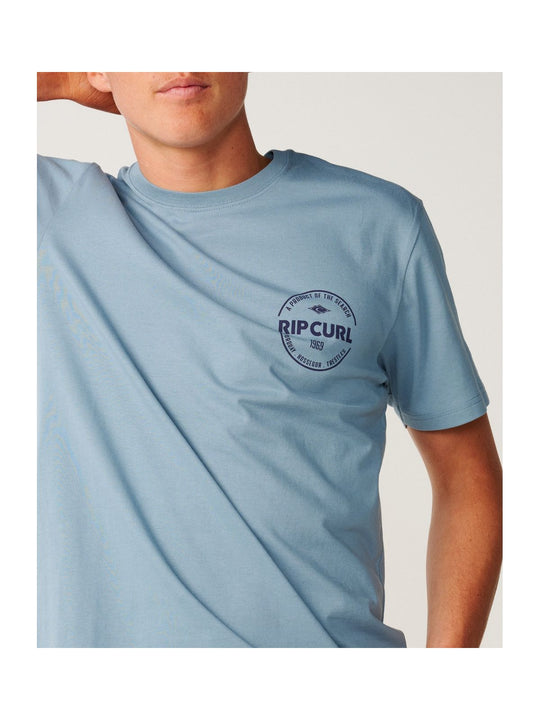 Koszulka męska RIP CURL Staple Tee niebieska
