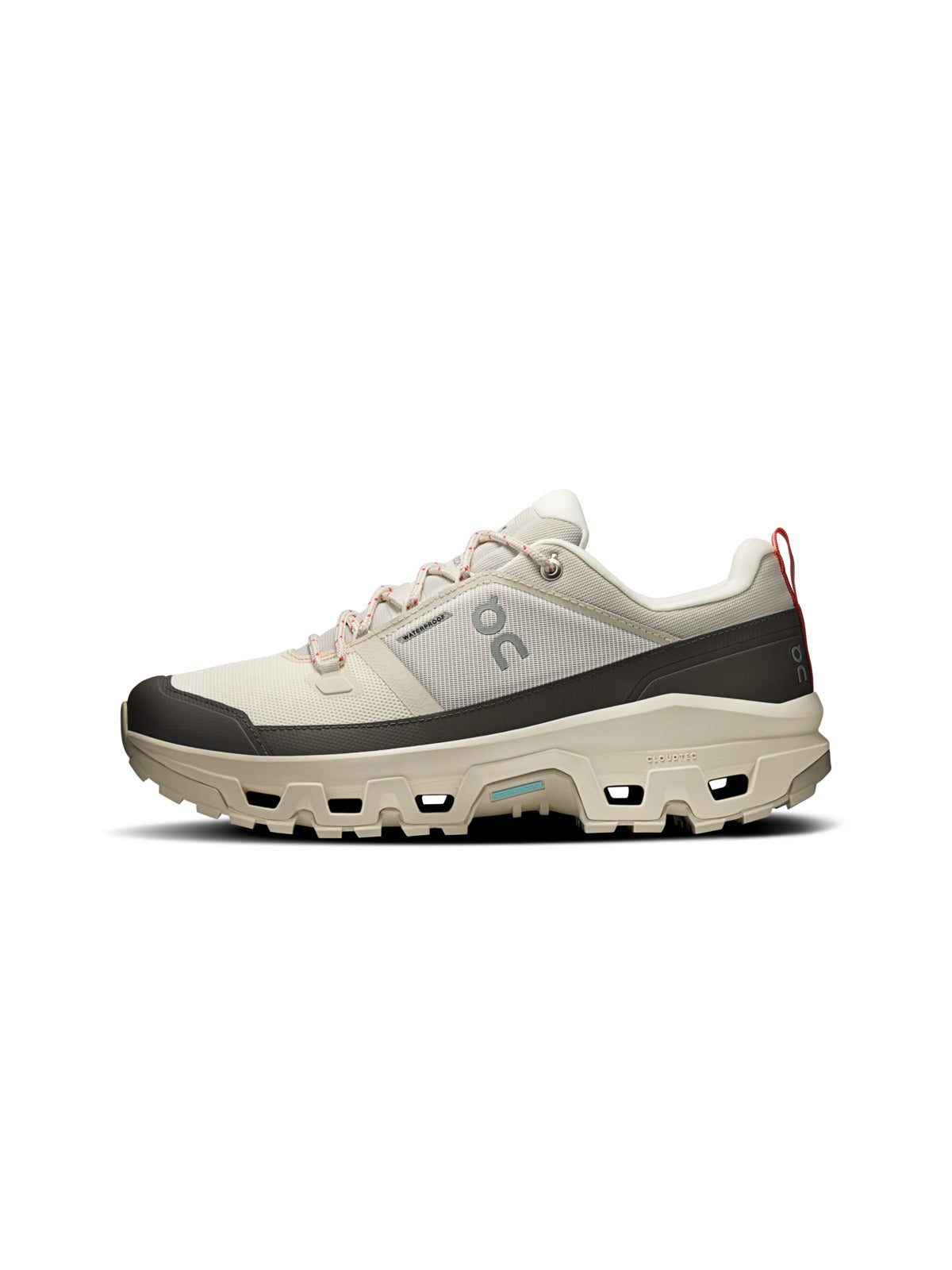 Buty outdoorowe męskie On Cloudrock Low WaterProof beżowe