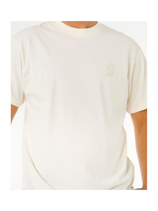 Koszulka męska RIP CURL Search Embroidery Tee biała
