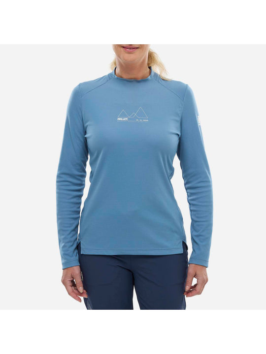 Koszulka MILLET KAMET TS LS W niebieski - Adventure Sports
