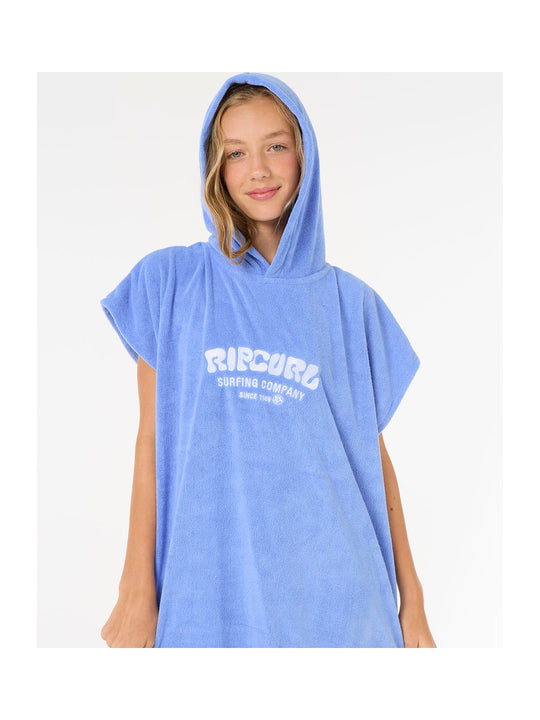 Ponczo plażowe dziewczęce RIP CURL Classic Surf Hooded Towel-Girl niebieskie
