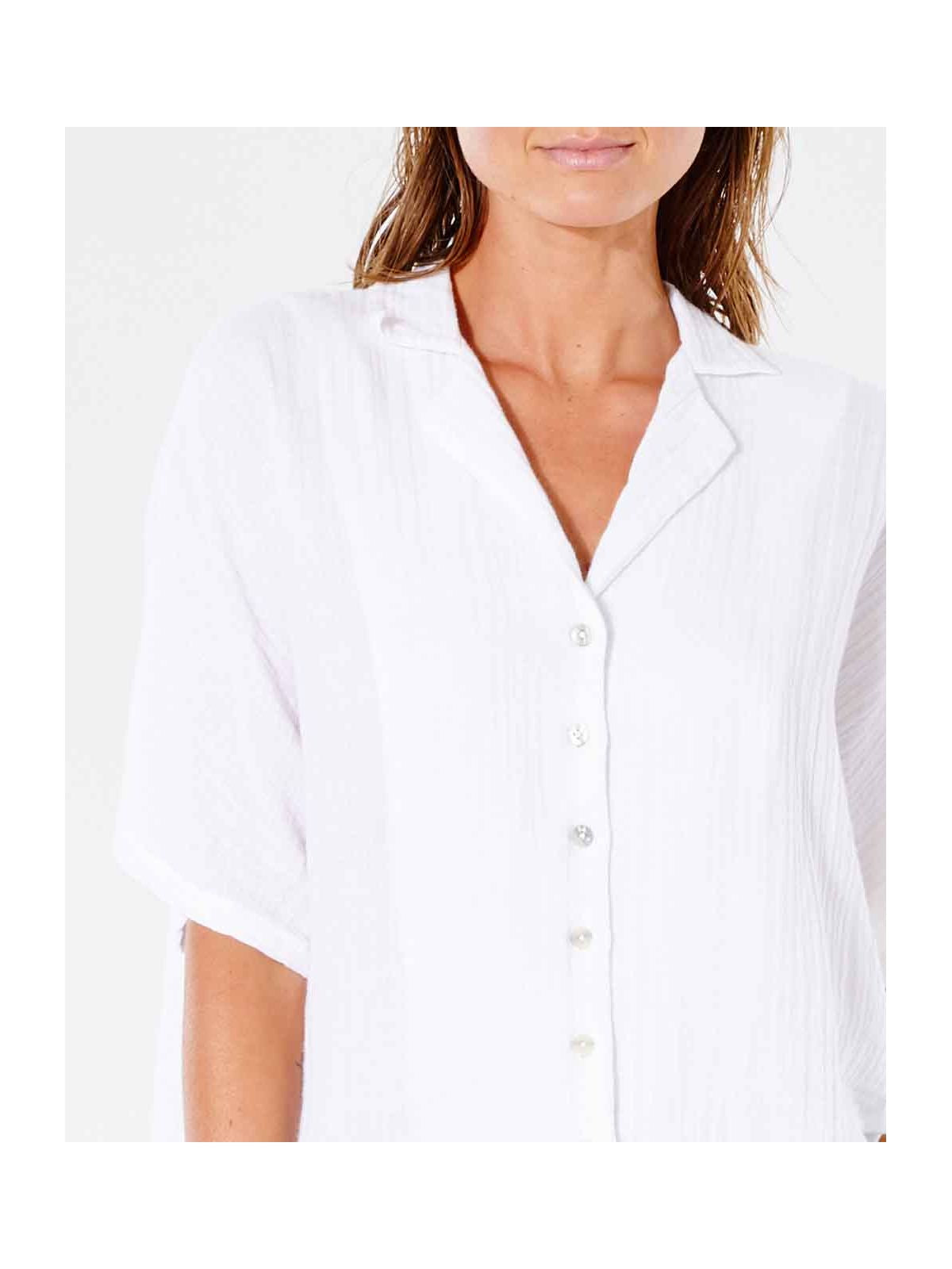 Koszula RIP CURL Premium Surf S/S Shirt biały