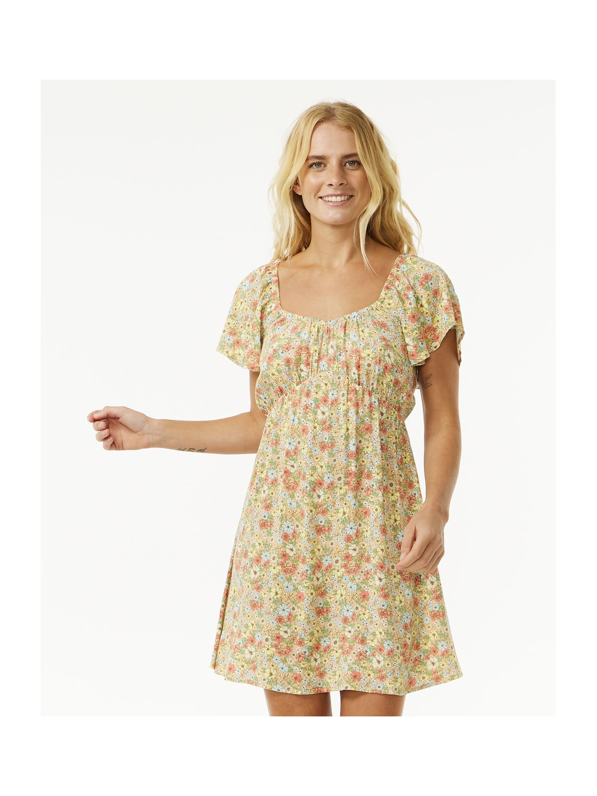 Sukienka letnia RIP CURL SEA OF DREAMS MINI DRESS multivolor