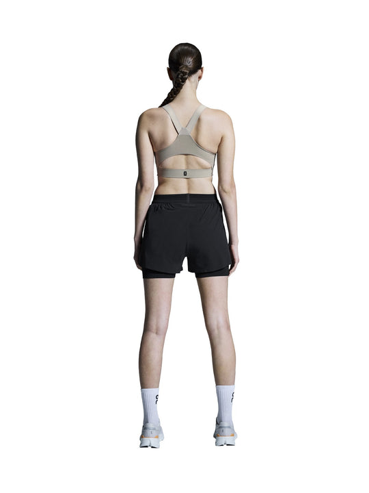 Szorty do biegania damskie On 3" Performance 2/1 Shorts czarny
