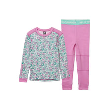 Bielizna dziecięca HELLY HANSEN K Graphic Lifa Merino Set kolor różowy
