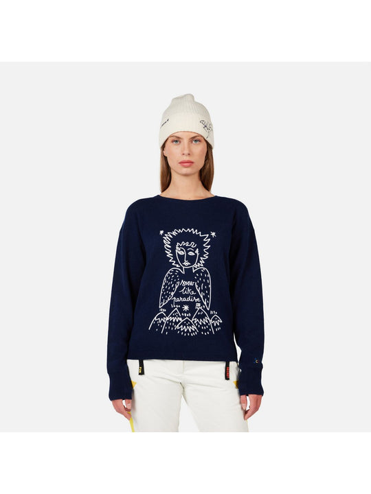 Sweter damski ROSSIGNOL W JCC SIGNAL RN niebieski
