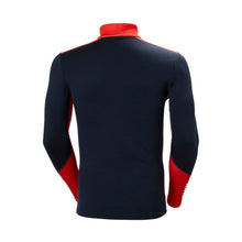 Koszulka męska HELLY HANSEN Lifa Merino Midweight 1/2 Zip  kolor granatowy
