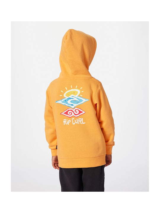 Bluza RIP CURL ICONS OF SHRED HOOD-BOY pomarańczowa - Adventure Sports
