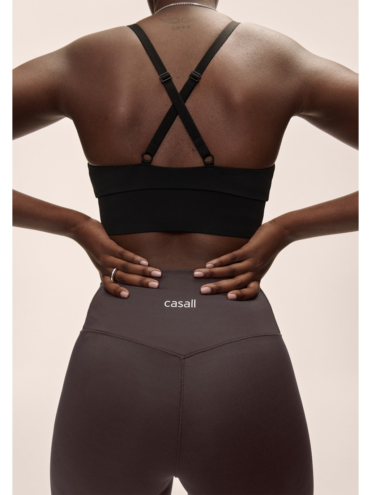 Spodnie damskie CASALL Flare High Waist Pant kolor szary