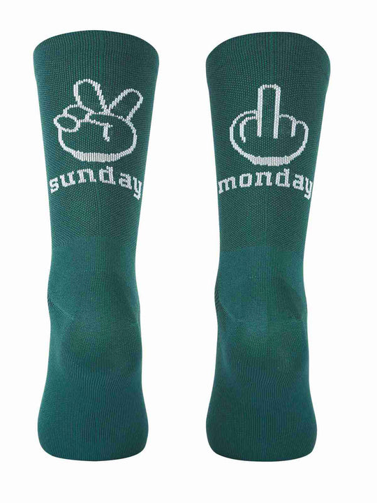 Skarpety rowerowe NORTHWAVE Sunday Monday Sock zielone

