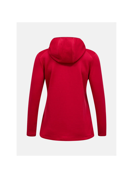 Bluza PEAK PERFORMANCE W Trail Polartec Zip Hood bordowy

