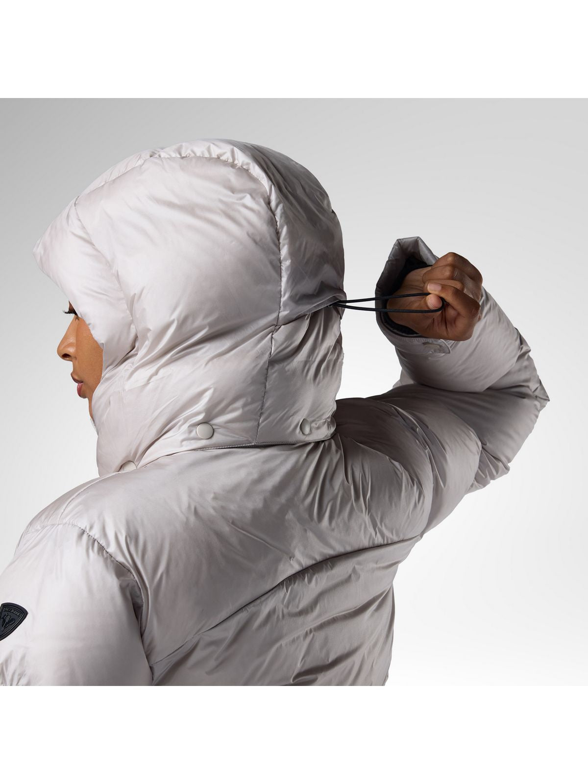 Kurtka narciarska damska ROSSIGNOL W Abel Down Hoodie Jacket szara
