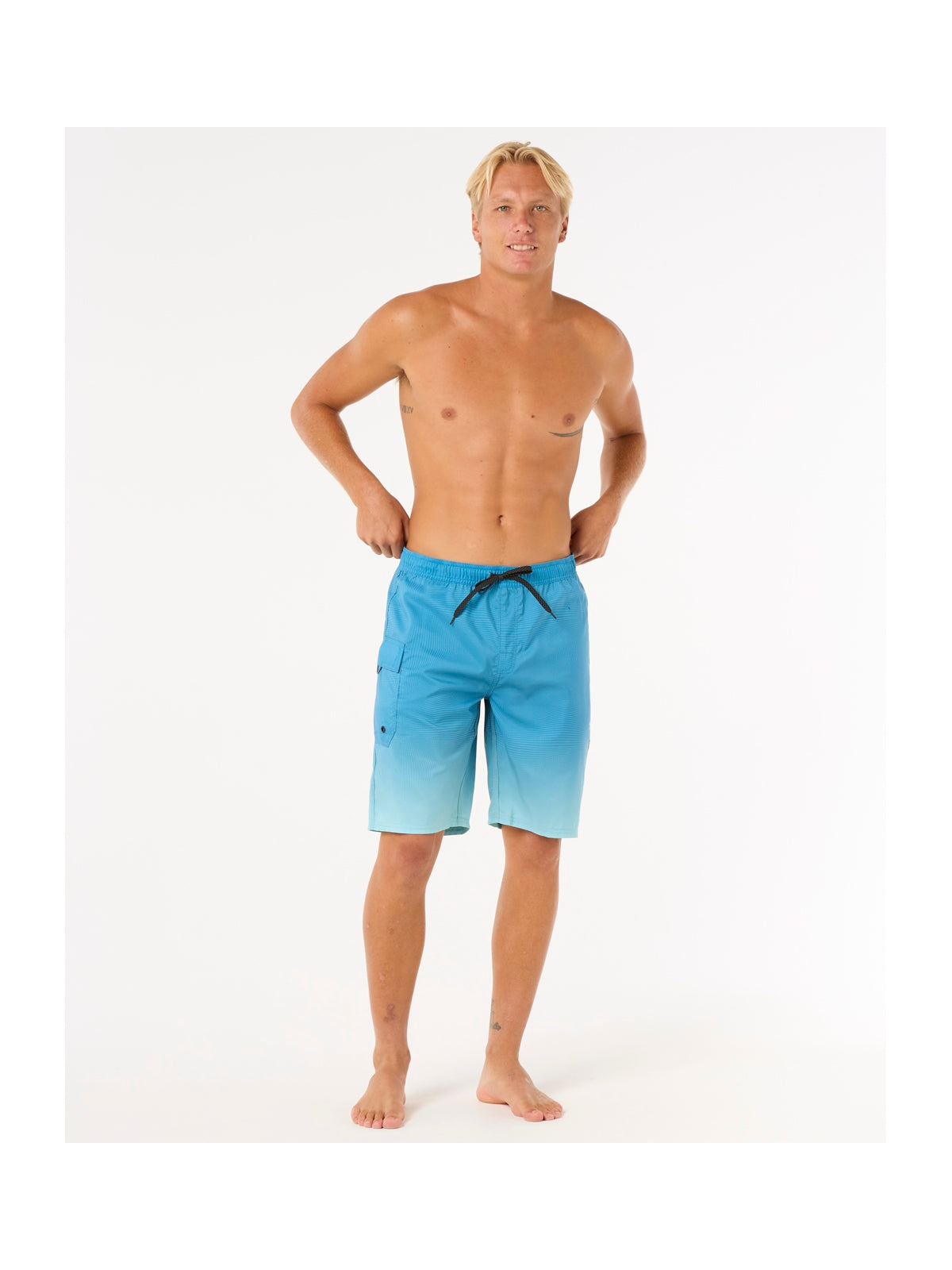 Szorty kąpielowe męskie RIP CURL Shock Easy Fit Boardshort niebieskie