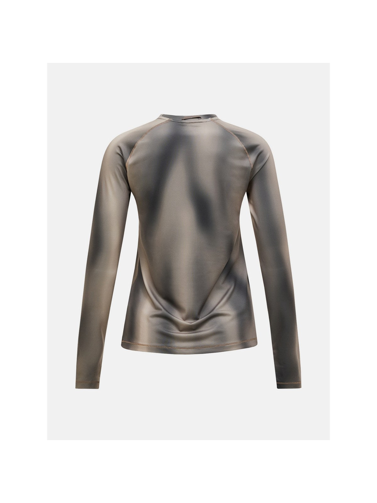 Koszulka termiczna damska PEAK PERFORMANCE Spirit Crew AOP Synthetic Baselayer beżowa