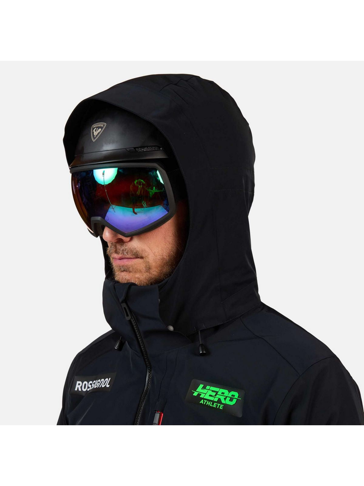 Kurtka narciarska męska ROSSIGNOL Hero Blackside Insulated Jkt czarna