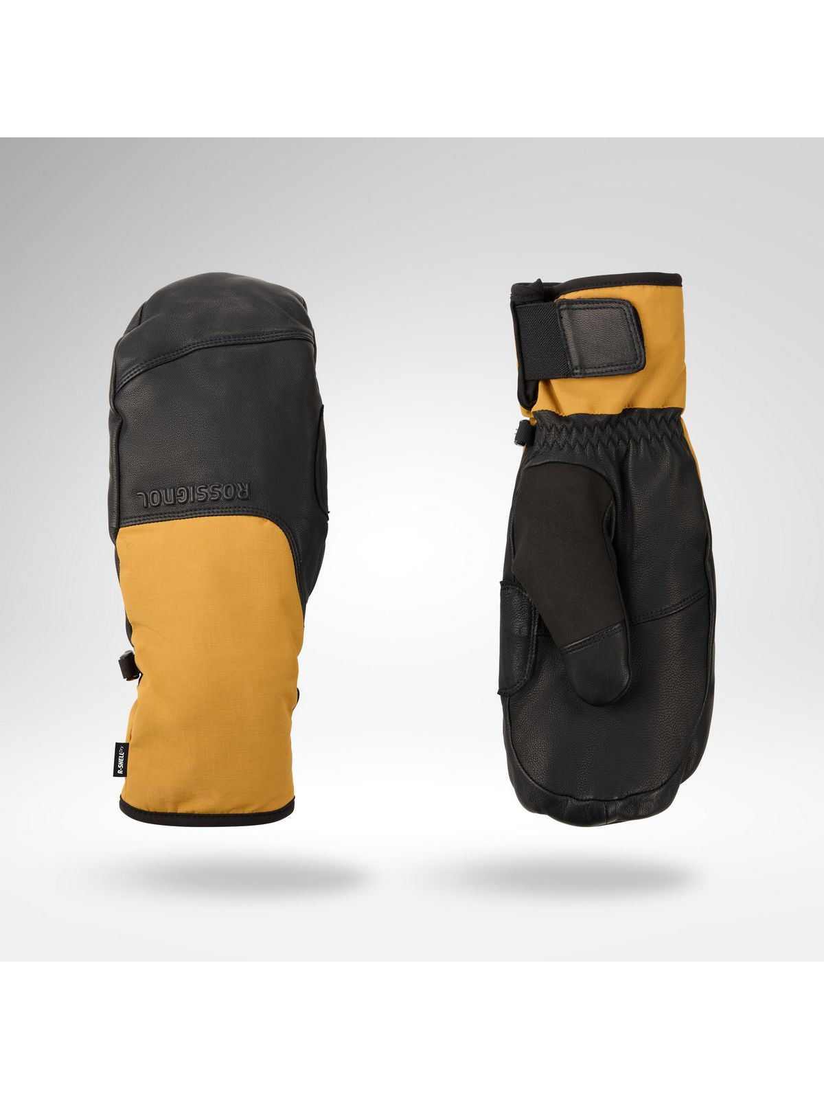Rękawice narciarskie ROSSIGNOL Type Mittens R-Shell Dry brązowe