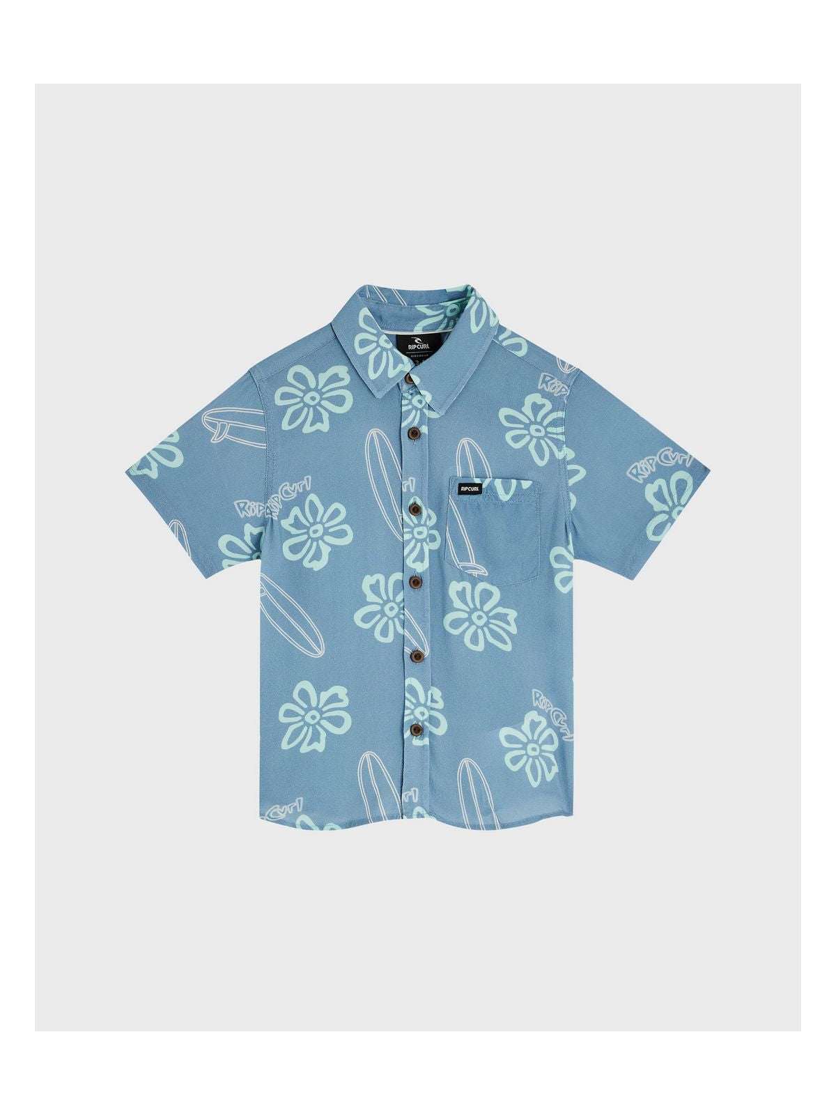 Koszula chłopięca RIP CURL Ride The Wave Shirt - Boy niebieska