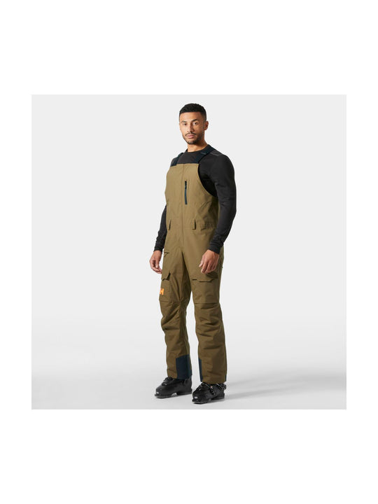 Spodnie narciarskie męskie HELLY HANSEN SOGN BIB CARGO PANT brązowe
