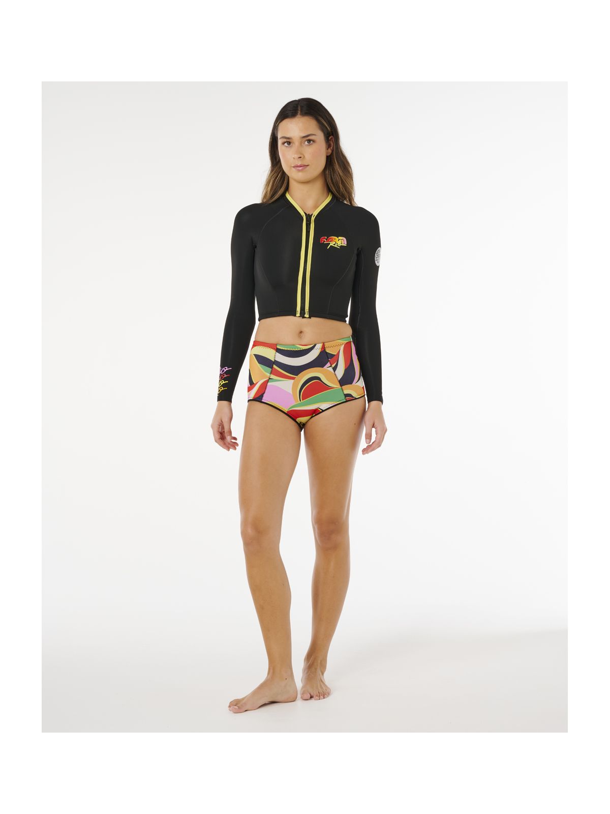 Kurtka damska RIP CURL G-Bomb 1.5 Ls Fz Crop Jkt czarna
