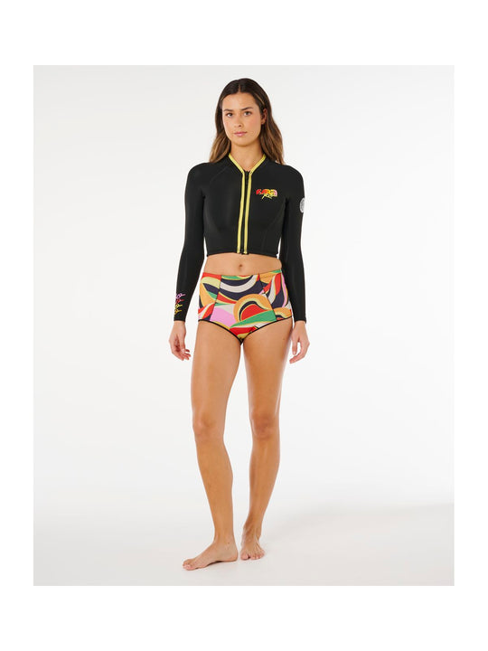 Kurtka damska RIP CURL G-Bomb 1.5 Ls Fz Crop Jkt czarna
