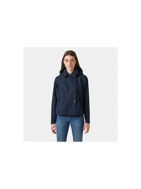 Kurtka damska HELLY HANSEN W Avenue Short Trench granatowa
