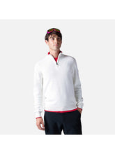 Sweter Rossignol Stripe 1/2 Zip Knit biały
