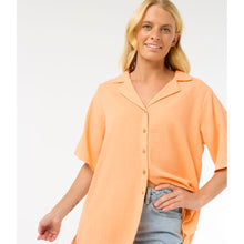 Koszula RIP CURL Cala Vadella Textured Shirt pomarańczowy
