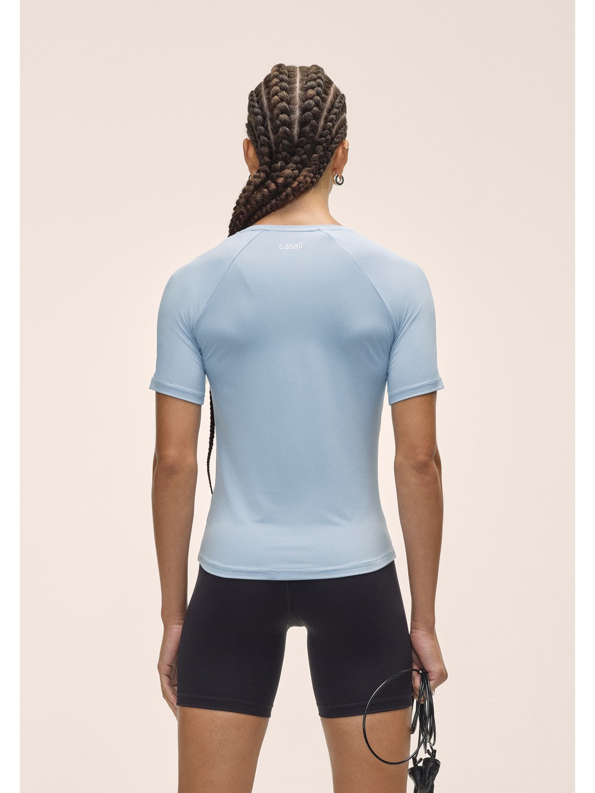 Koszulka treningowa damska CASALL Essential Tee kolor niebieski