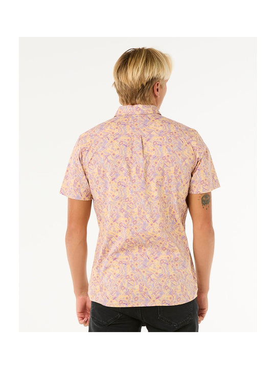 Koszula sportowa męska RIP CURL Floral Reef S/S Shirt fioletowy
