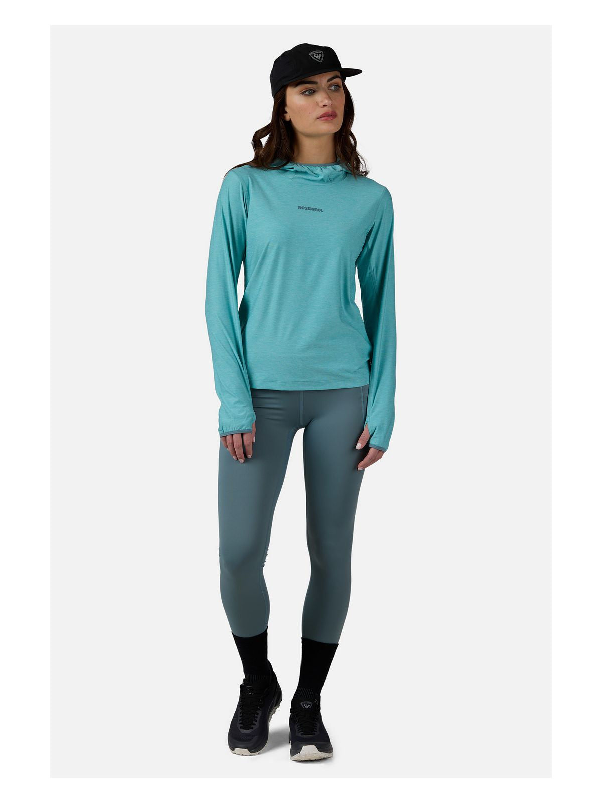 Bluza damska ROSSIGNOL W Westweg Sun Hoodie niebieska - Adventure Sports