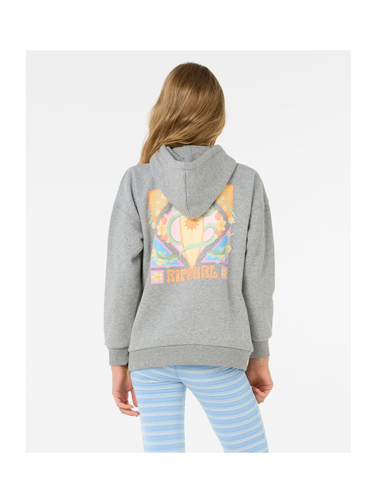 Bluza dziewczęca RIP CURL Island Bliss Hood - Girl szara
