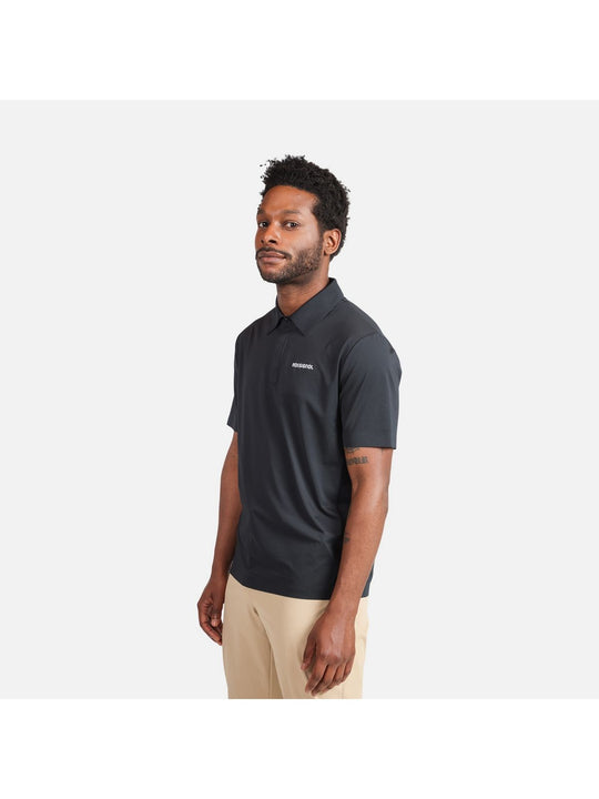 Koszulka męska polo ROSSIGNOL Lycian Polo czarny - Adventure Sports
