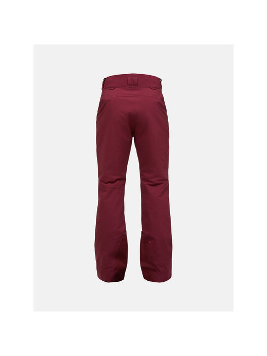 Spodnie narciarskie damskie PEAK PERFORMANCE Anima HIPE 2L Insulated Shell Pants bordowe
