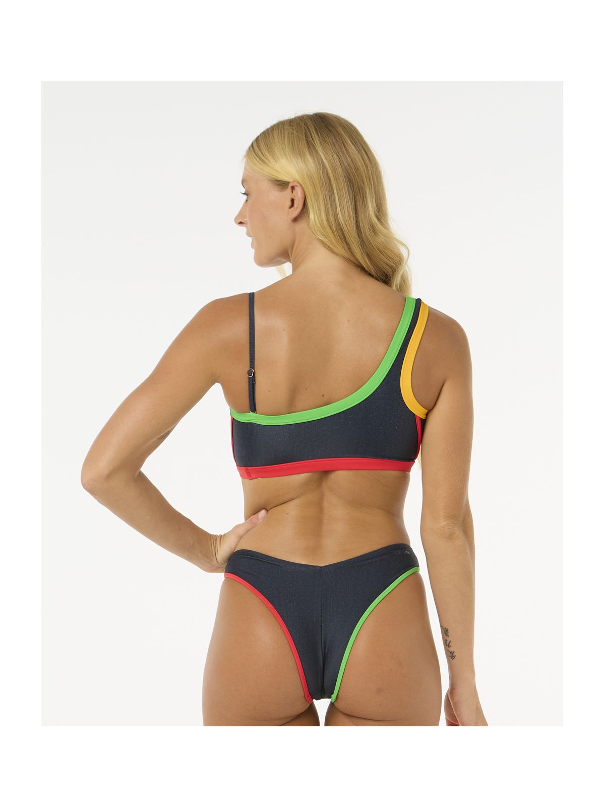 Top RIP CURL Gigi One Shoulder Top granatowy