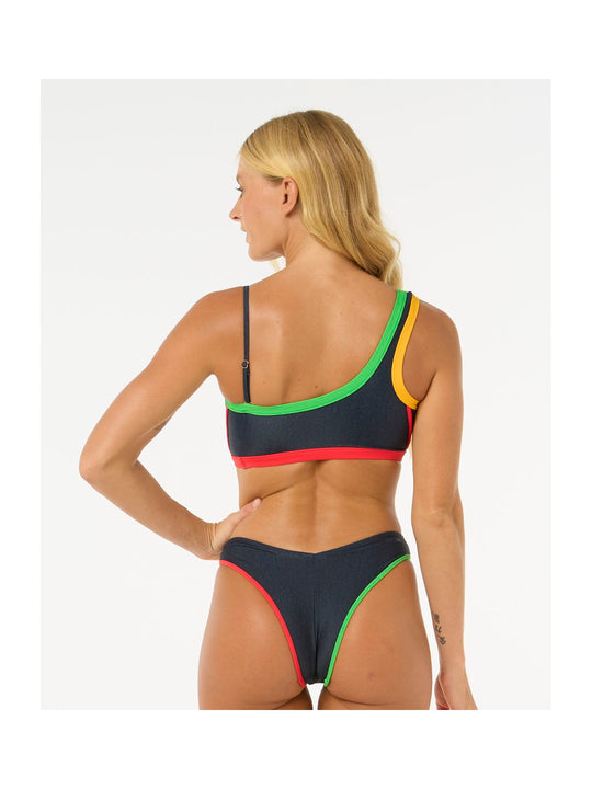 Top RIP CURL Gigi One Shoulder Top granatowy
