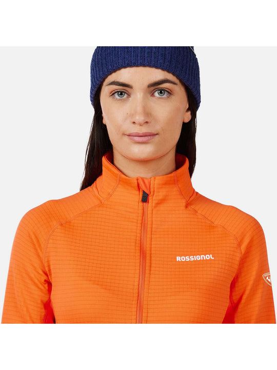 Bluza damska ROSSIGNOL W Blackside Mix HZ Fleece pomarańczowa
