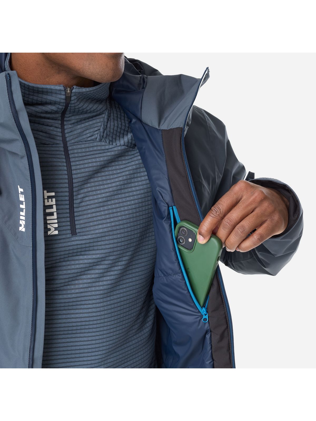 Kurtka outdoorowa męska MILLET M Seneca Gtx 2L Warm Jkt M niebieska