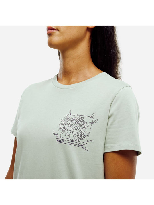 Koszulka damska MILLET Cimaï Collab Ts Ss W pastelowy zielony
