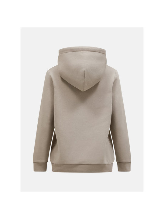 Bluza kangurka damska Peak Performance W Original Small Logo Hoo beżowy - Adventure Sports
