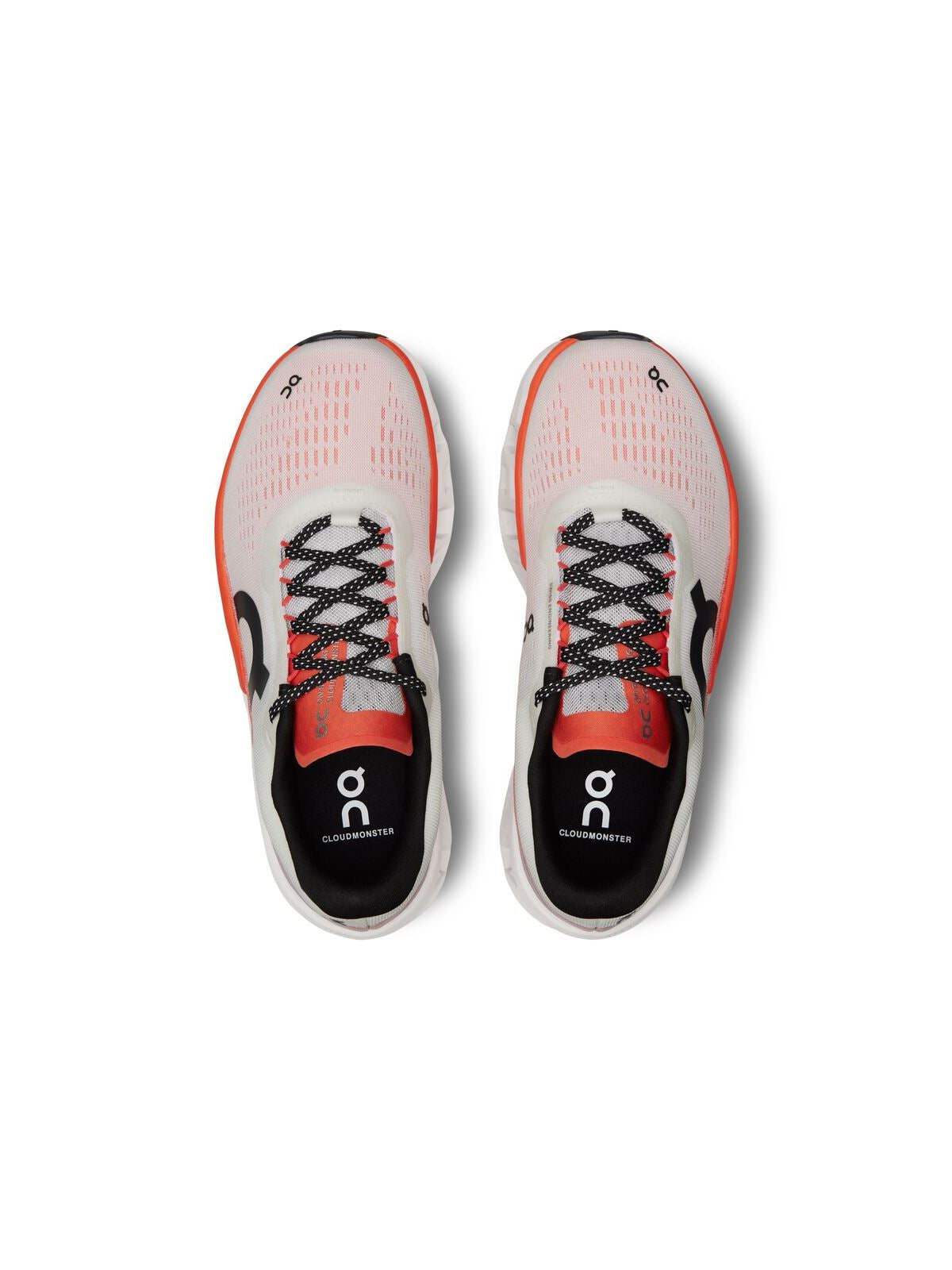 Buty do biegania męskie ON RUNNING Cloudmonster 2 biały pomarańcz