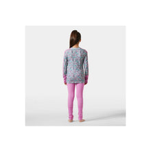 Bielizna dziecięca HELLY HANSEN Jr Graphic Lifa Merino Set kolor różowy
