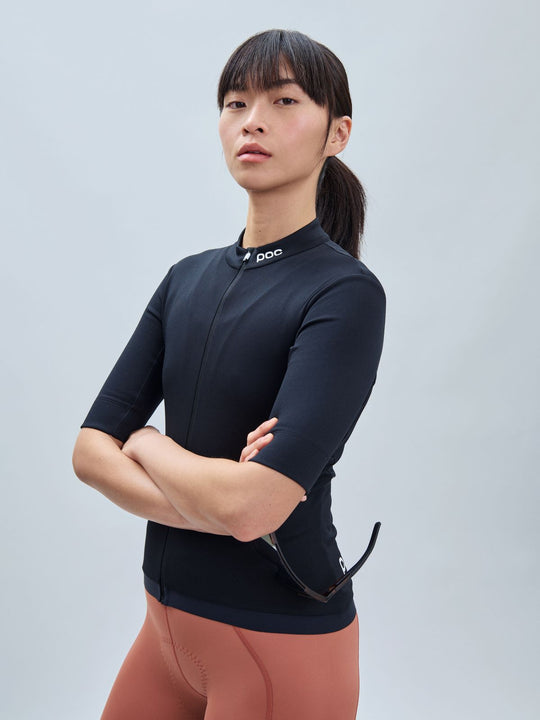 Koszulka rowerowa damska POC W's Thermal Lite Jersey czarny
