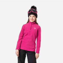 Bluza narciarska dziewczęca Rossignol Girl 1/2 Zip Fleece różowa - Adventure Sports

