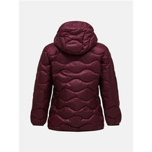 Kurtka damska PEAK PERFORMANCE Helium Down Hood Jacket bordowa
