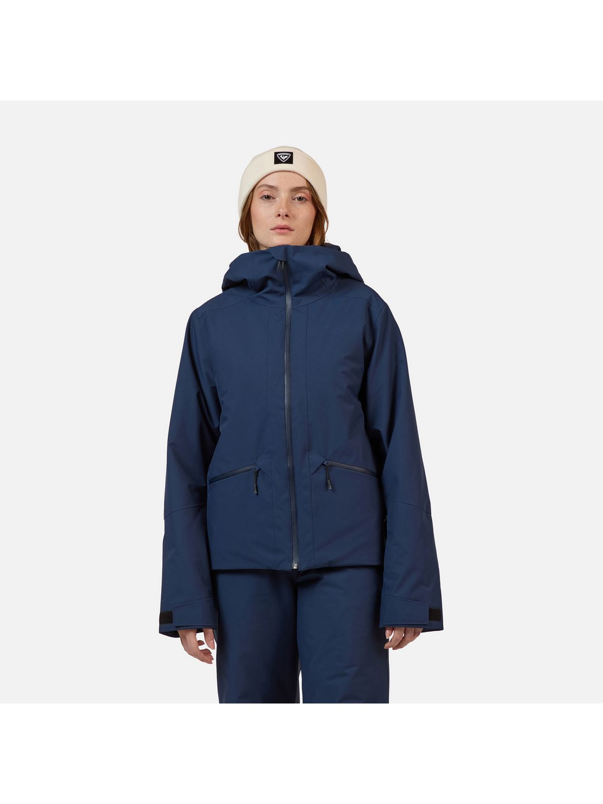 Kurtka narciarska damska ROSSIGNOL W ROCHRUN INSULATED JKT granatowa