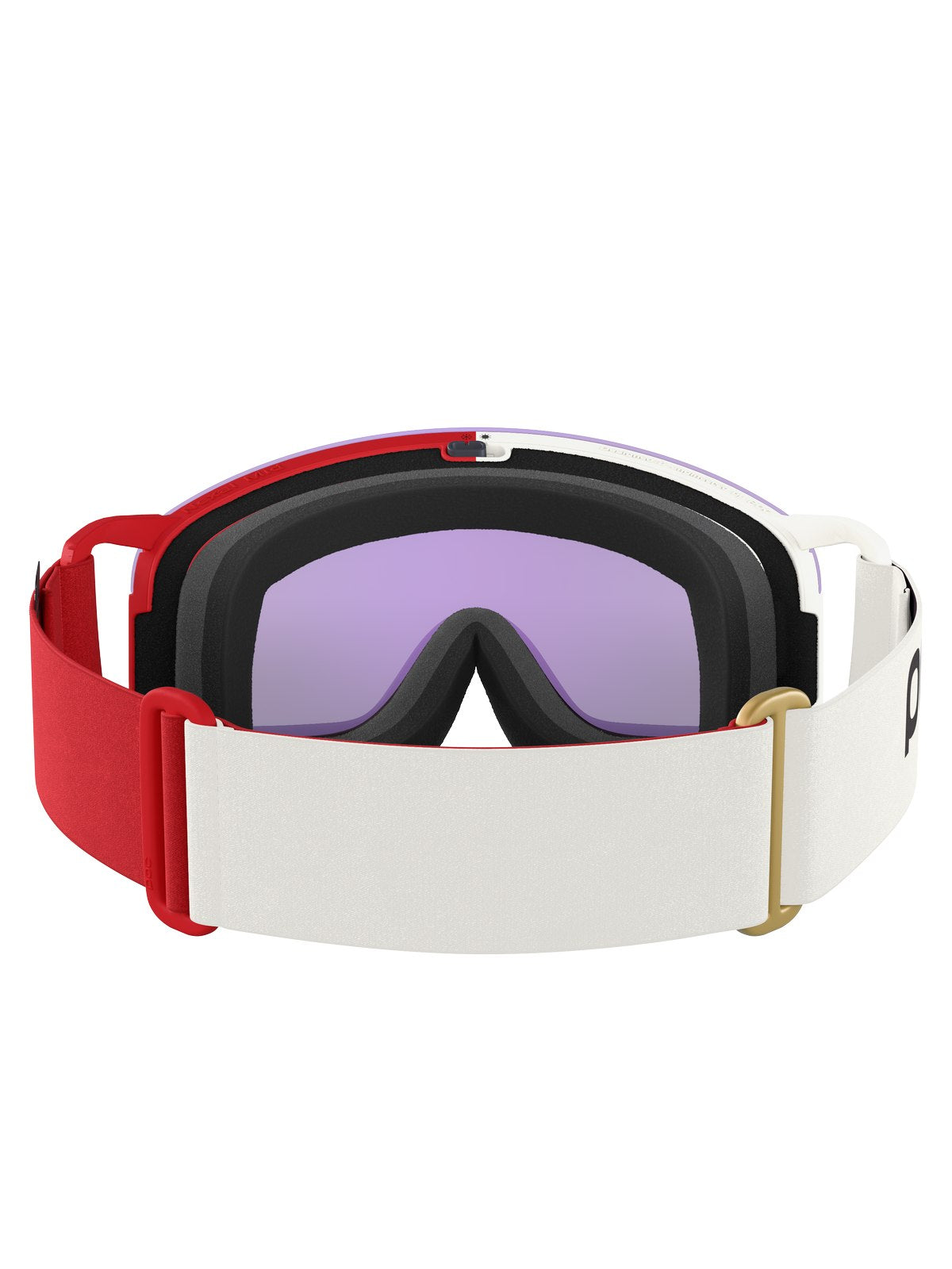 Gogle narciarskie POC Nexal Mid Wide Fit Cat 2 biało/czerwony