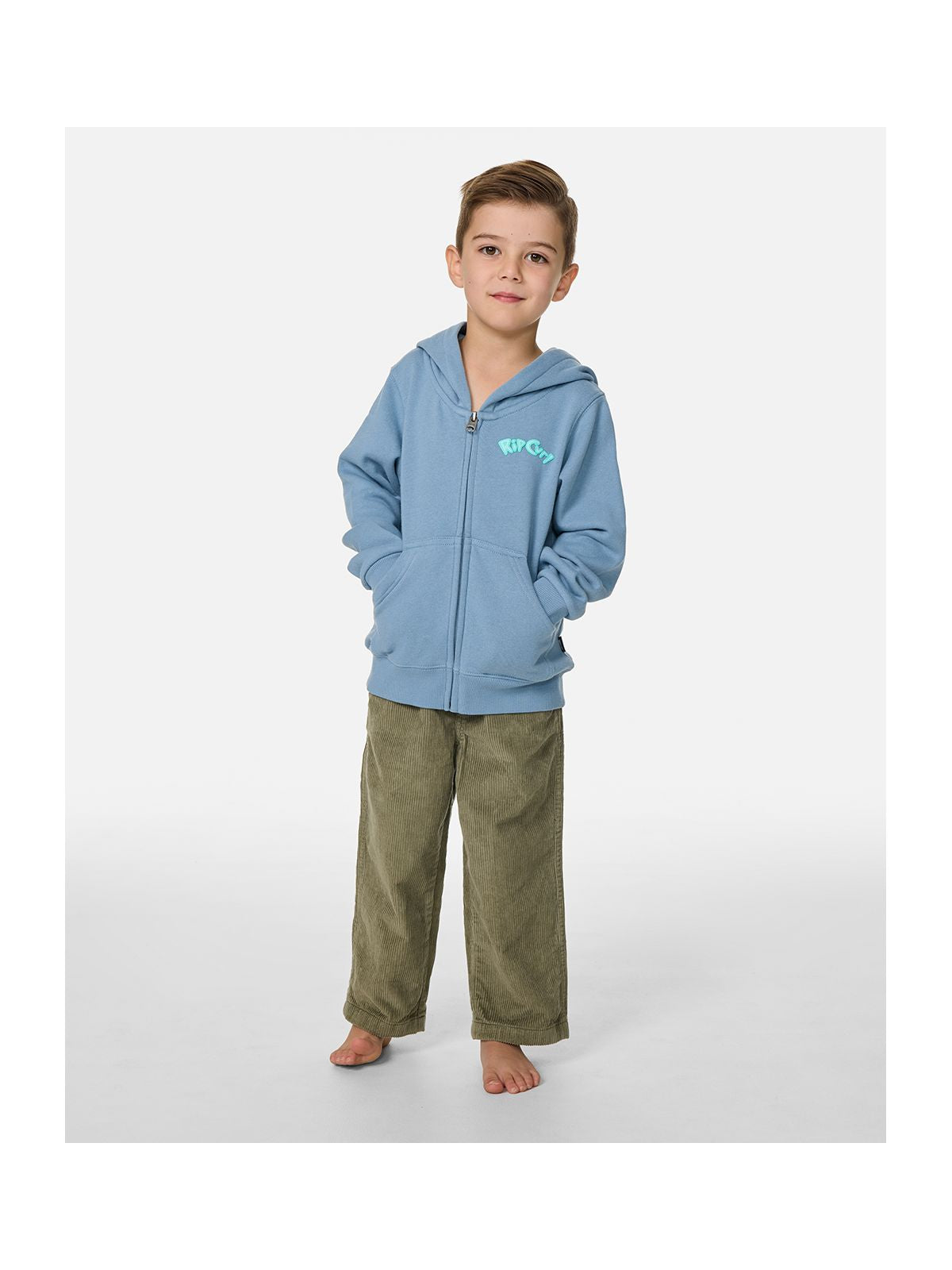 Bluza chłopięca RIP CURL Ride The Wave Z/T Fleece -Boy niebieska