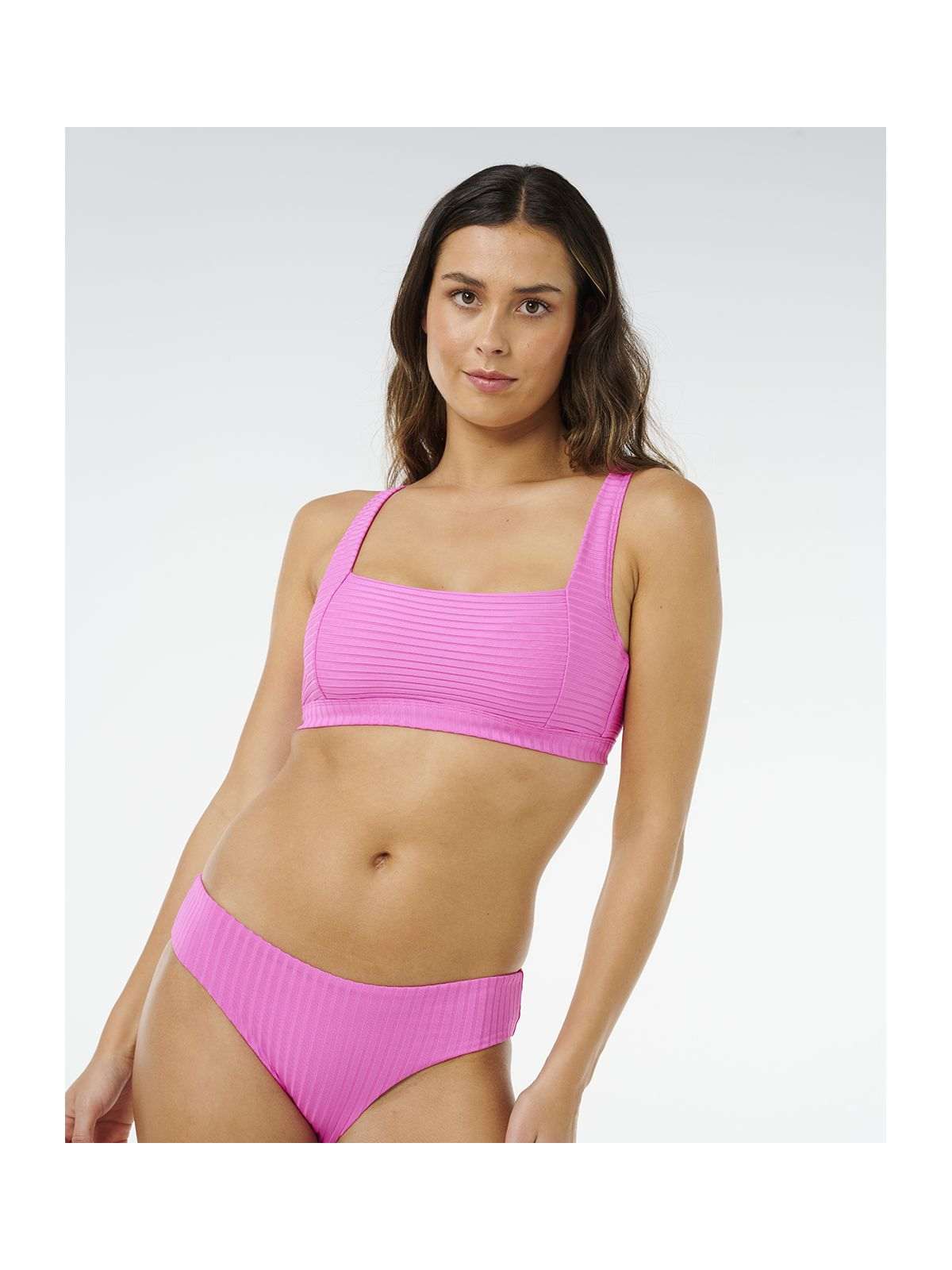 Stanik damski RIP CURL Premium Surf D-Dd Crop różowy
