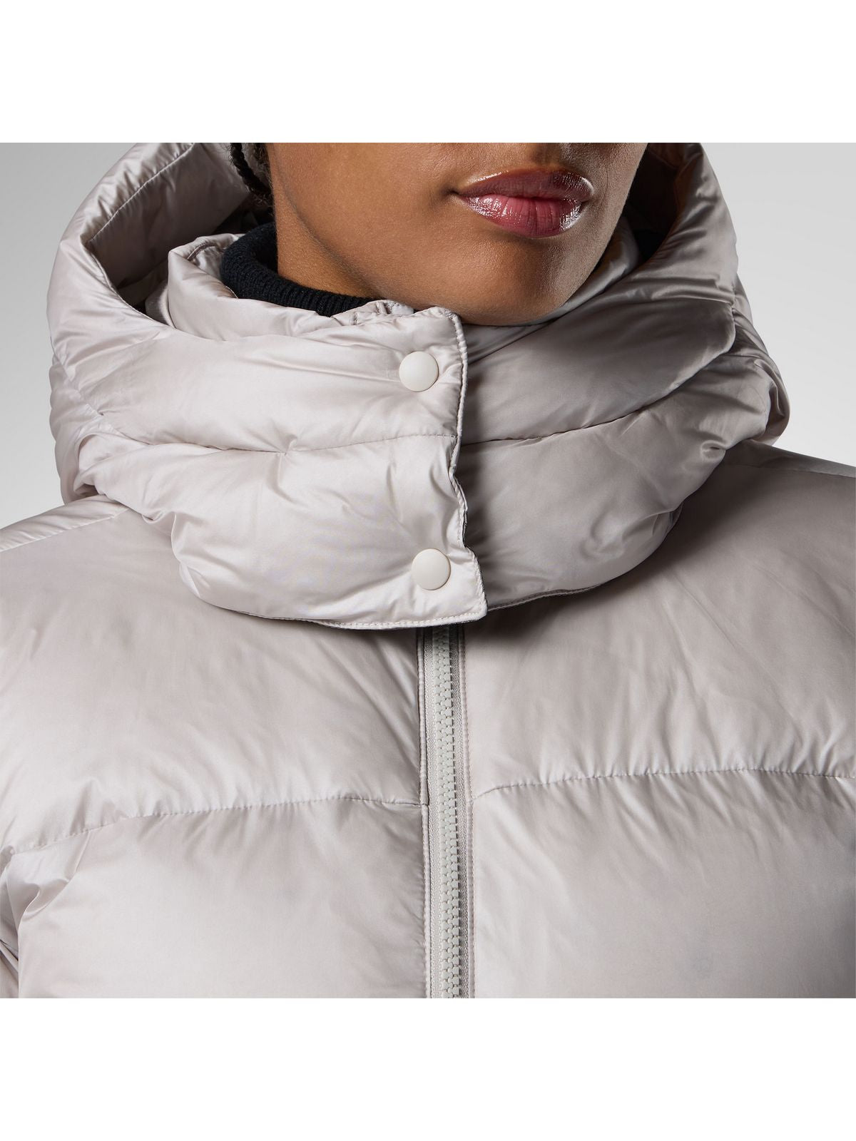 Kurtka narciarska damska ROSSIGNOL W Abel Down Hoodie Jacket szara